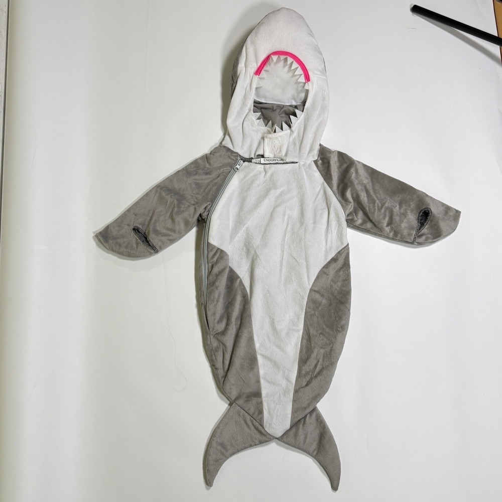 Underwraps Shark Bunting Infant 0-6M Grey plush Halloween Costume
